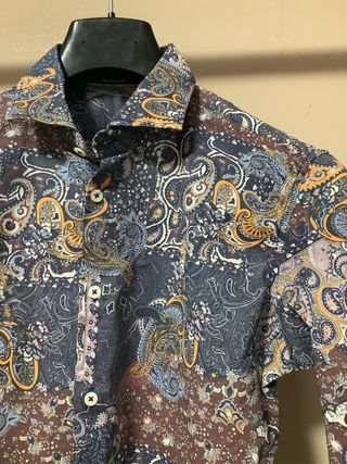 Camicia uomo fantasia cotone