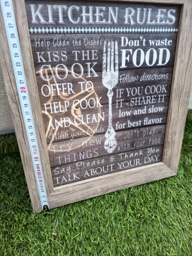 Cuadro Decorativo Kitchen Rules