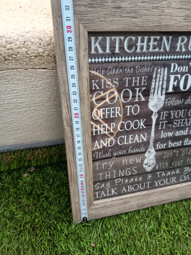 Cuadro Decorativo Kitchen Rules