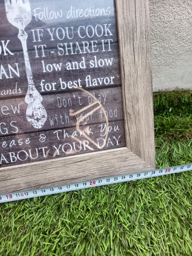 Cuadro Decorativo Kitchen Rules