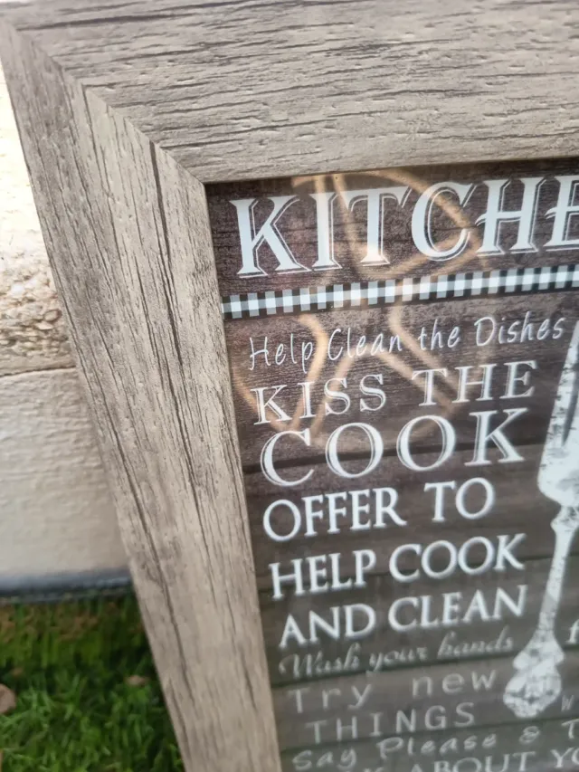 Cuadro Decorativo Kitchen Rules