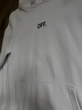 Sudadera OFF. Blanca