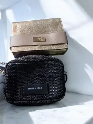 Bolso Bimba y Lola Negro y Dorado