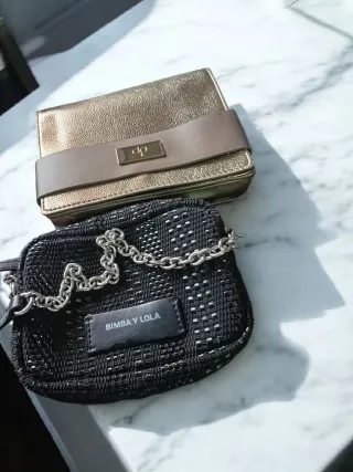 Bolso Bimba y Lola Negro y Dorado