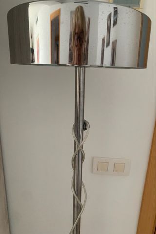 Lámpara de pie Ikea acero plateado