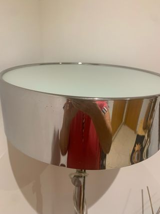 Lámpara de pie Ikea acero plateado