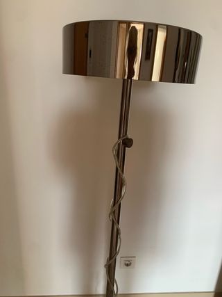 Lámpara de pie Ikea acero plateado