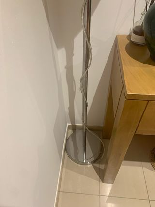 Lámpara de pie Ikea acero plateado
