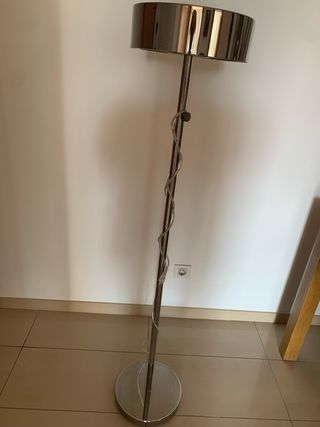 Lámpara de pie Ikea acero plateado