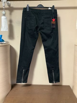 Pantaloni neri Miss Bonbon donna