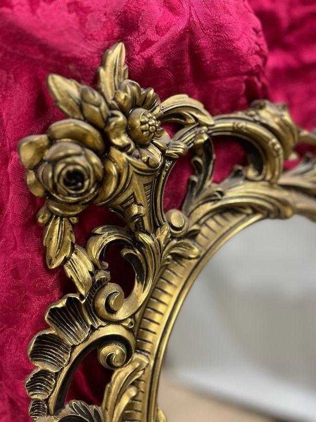 Gran Espejo Antiguo de Bronce