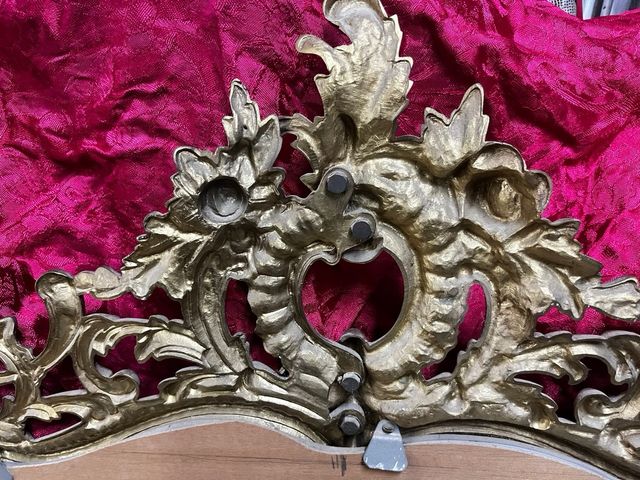 Gran Espejo Antiguo de Bronce