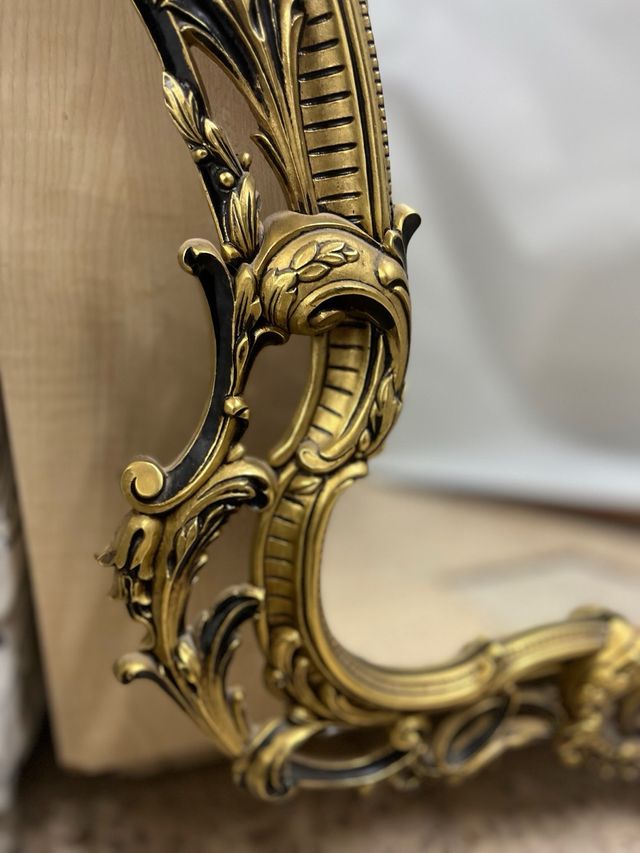 Gran Espejo Antiguo de Bronce