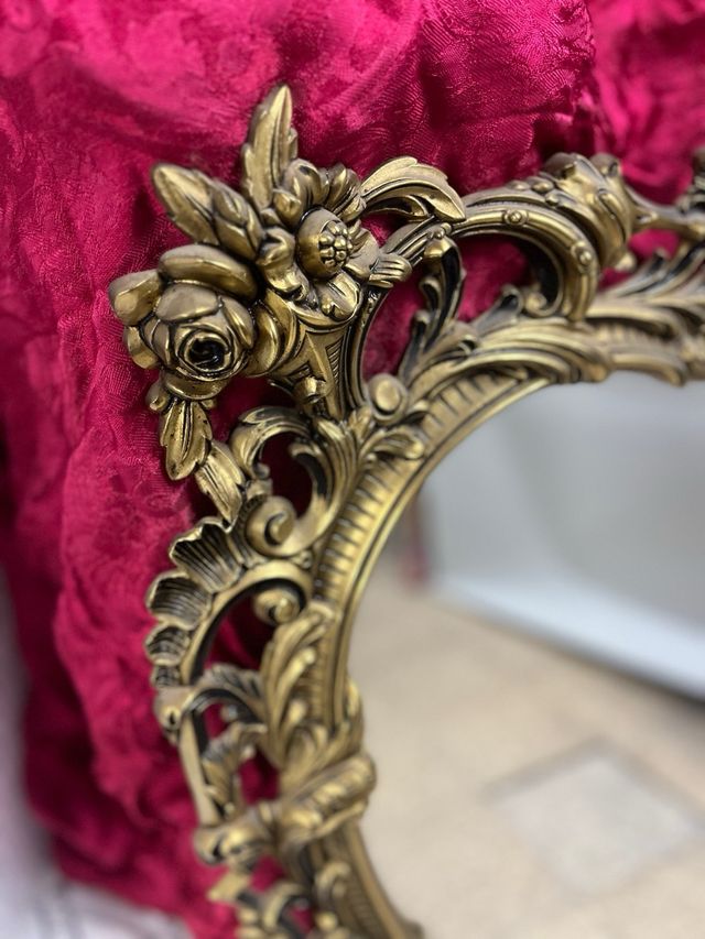 Gran Espejo Antiguo de Bronce