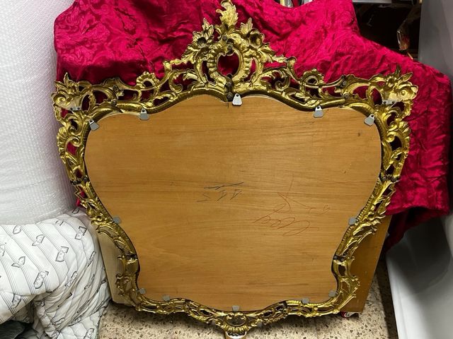 Gran Espejo Antiguo de Bronce