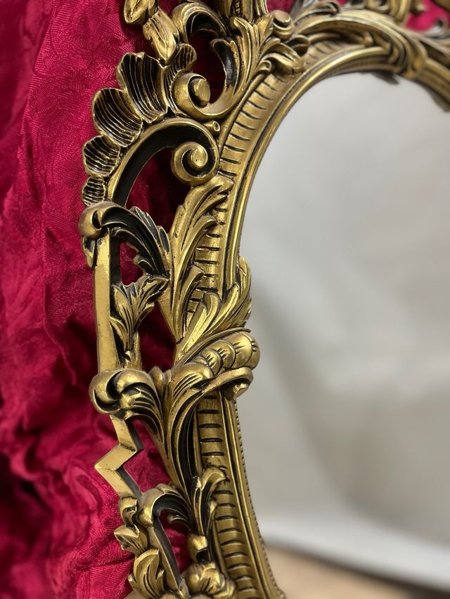 Gran Espejo Antiguo de Bronce