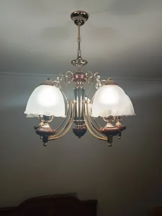 Lámpara de techo 5 brazos