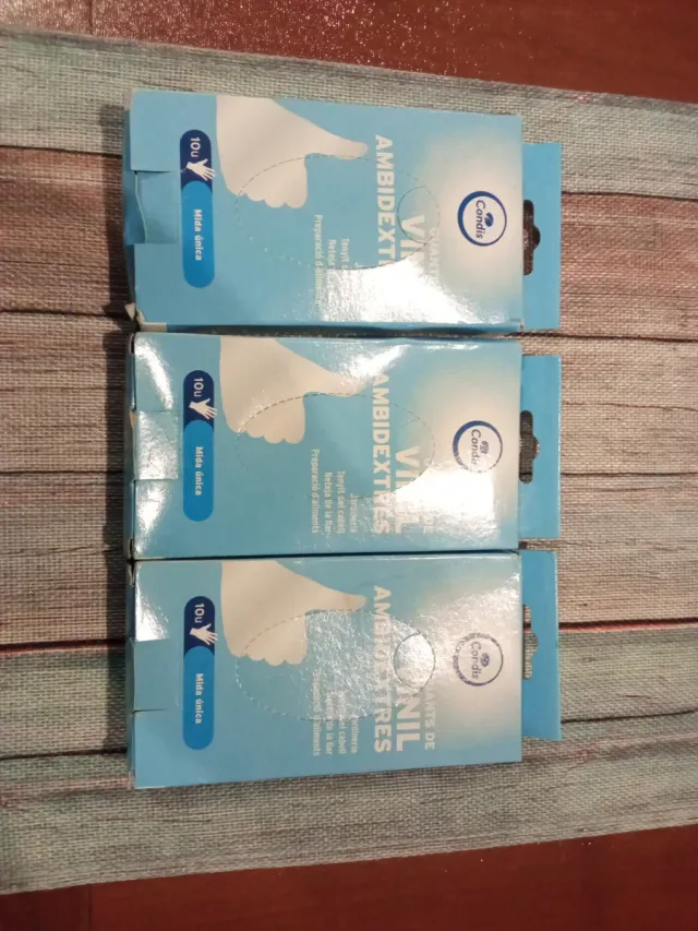 Guantes de vinilo Condis AMBIDEXTRES 10u