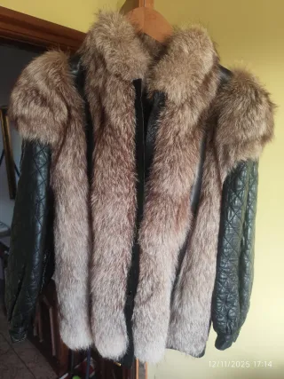 Abrigo Piel Zorro Plateado Saga Fox