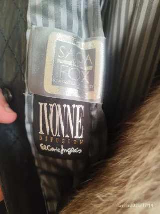 Abrigo Piel Zorro Plateado Saga Fox