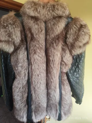 Abrigo Piel Zorro Plateado Saga Fox