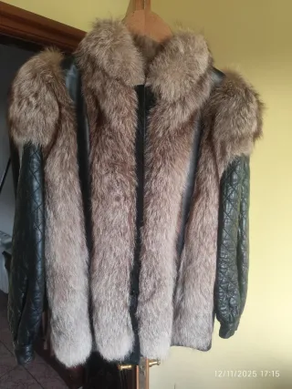 Abrigo Piel Zorro Plateado Saga Fox