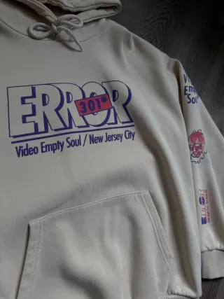 Sudadera ERROR 301 Beige/Morado