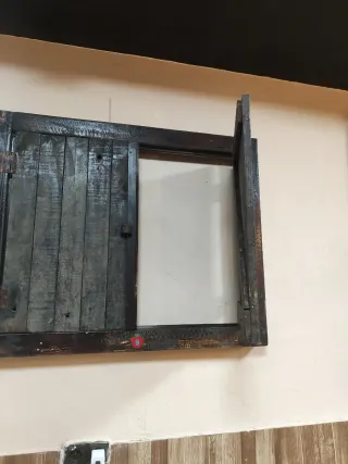 Ventana madera decoración rústica