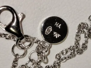 Collana cuore cristallo blu e bianchi