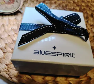 Collana cuore cristallo blu e bianchi