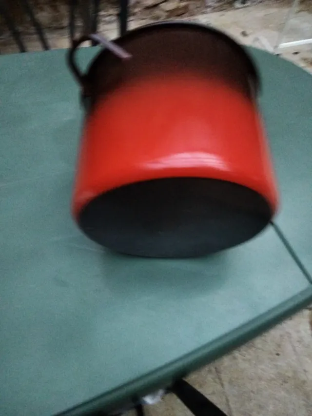 Cazuela esmaltada grande azul y roja