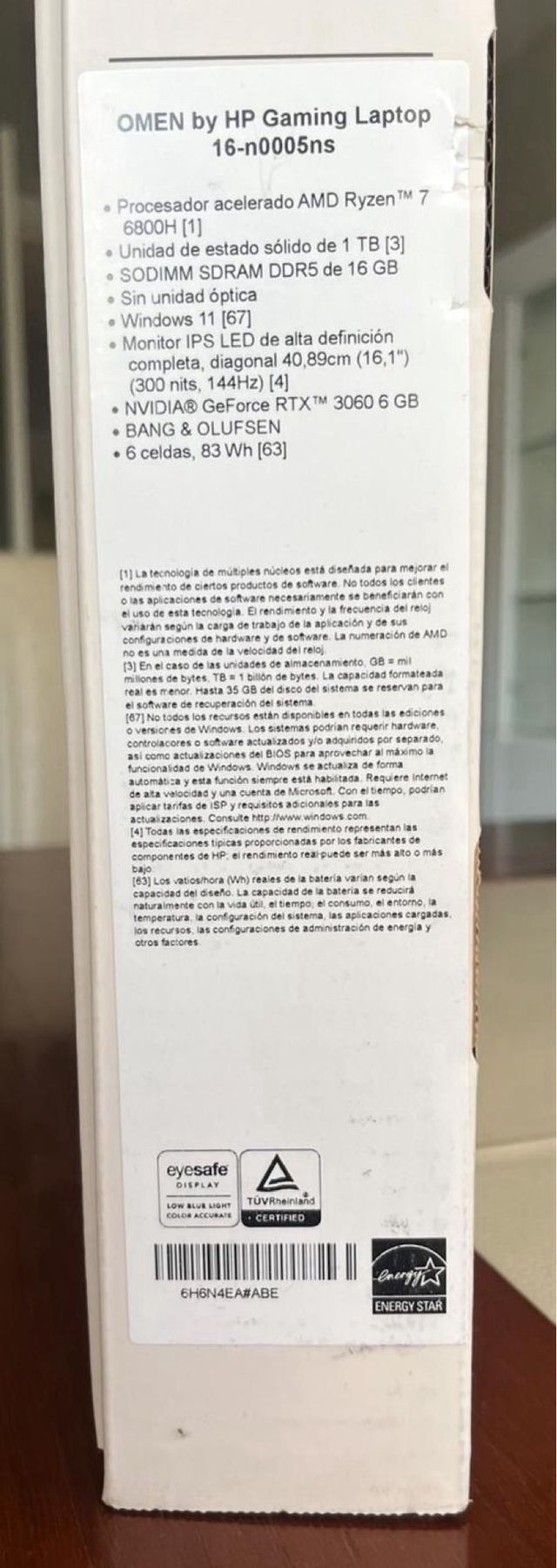 Portátil HP Omen 16-N0005NS Gaming