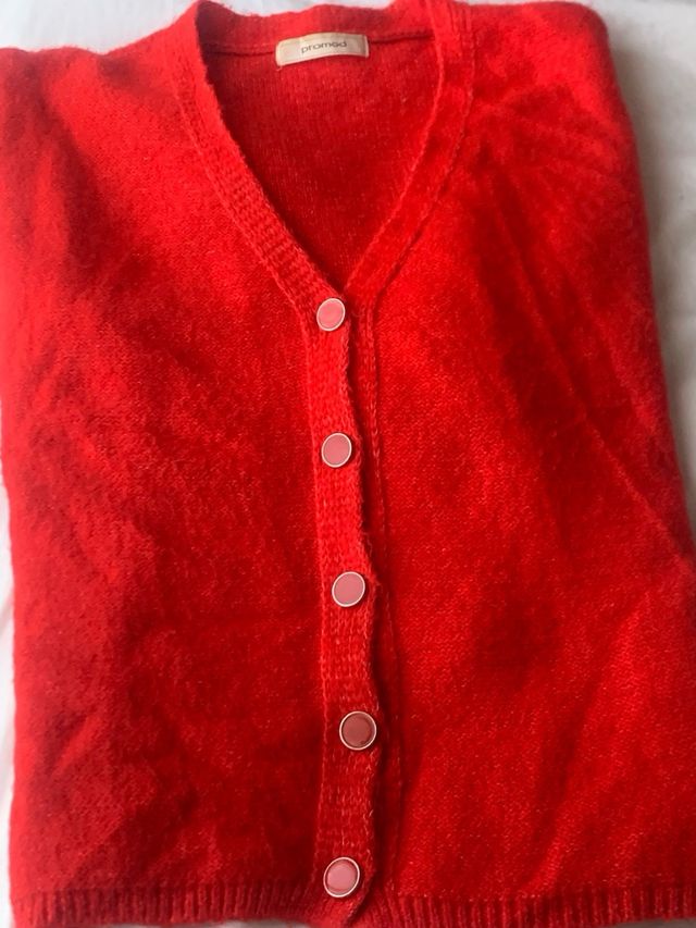 Cárdigan rojo Promod