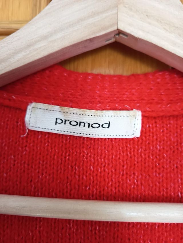 Cárdigan rojo Promod