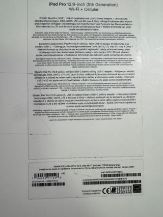 iPad Pro 12,9” 128GB 5G Argento M1 2021 5 GENERATIONE