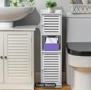 Armario estrecho blanco