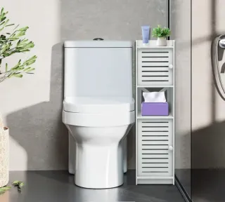 Armario estrecho blanco