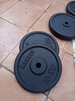 Discos de Pesas 10 kg y 5kg