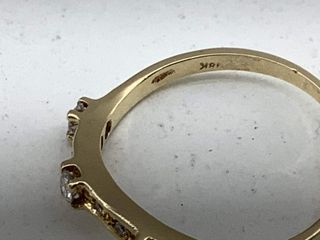 anillo oro 18k con piedra con diamante