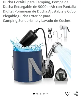 Ducha portatil camping caravanas, autocaravanas