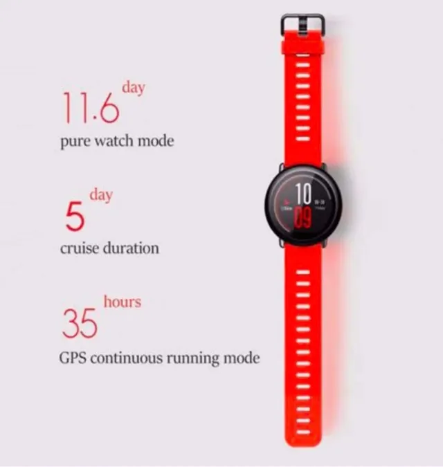Reloj Amazfit Pace Xiaomi 1612 Negro/ Naranja