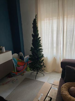 Árbol de Navidad 180cm para espacios estrechos