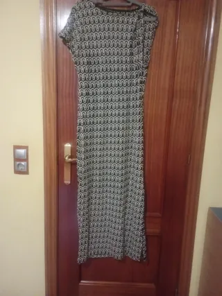 Vestido largo estampado