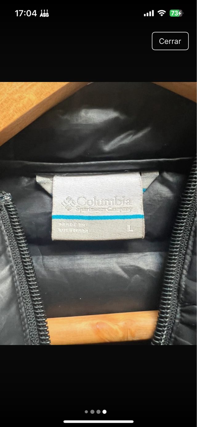 Abrigo de plumas Columbia.  woman.