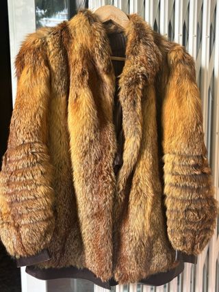 Abrigo de piel auténtica