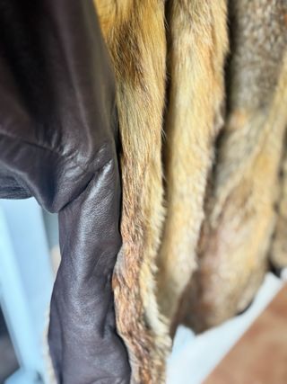 Abrigo de piel auténtica