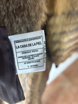 Abrigo de piel auténtica