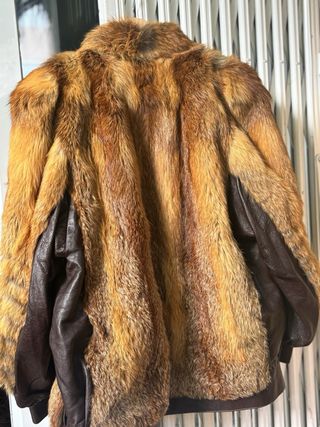 Abrigo de piel auténtica