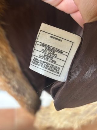 Abrigo de piel auténtica