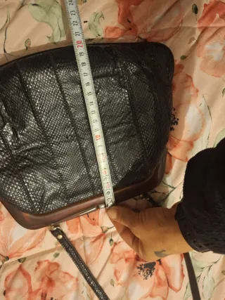 Borsa vintage pitonata tracolla